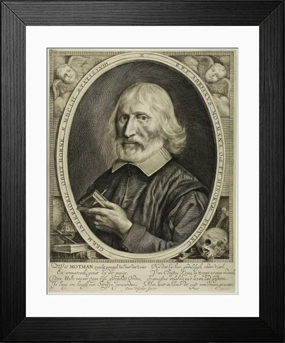 Framed Print : Adrian Motmans, n.d. Creator: Cornelis de Visscher Framed Print : Adrian Motmans, n.d. Creator: Cornelis de Visscher