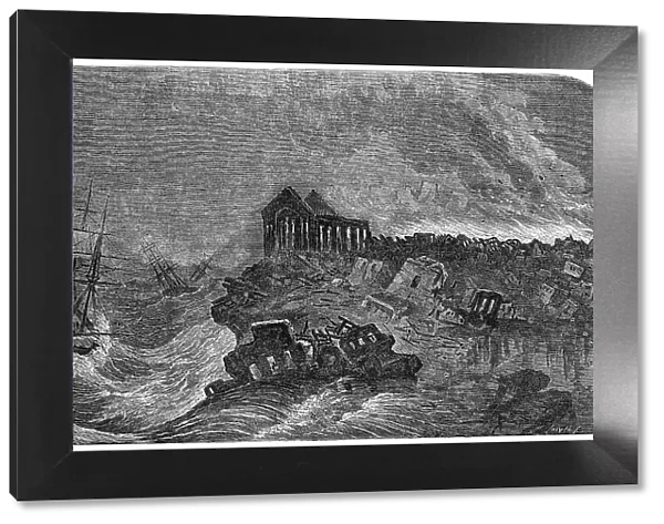 The Cyclorama - the Great Earthquake at Lisbon, 1850. Creator: Unknown