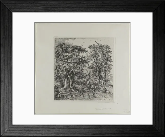 Framed Print : Road Scene, Heathersett, 1812. Creator: John Crome Framed Print : Road Scene, Heathersett, 1812. Creator: John Crome