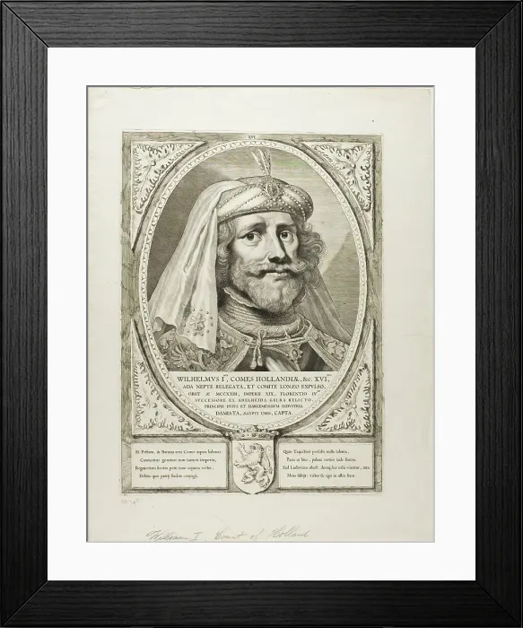 Framed Print : Count William of Holland V, n.d. Creator: Cornelis de Visscher Framed Print : Count William of Holland V, n.d. Creator: Cornelis de Visscher
