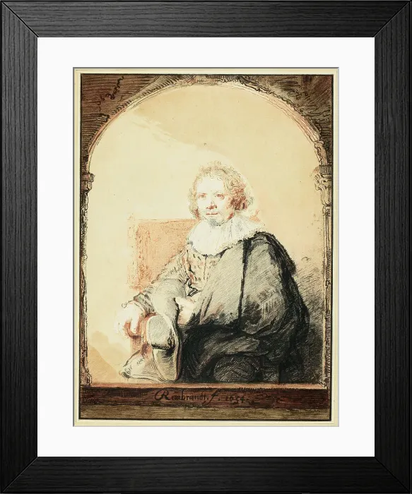 Framed Print : Portrait of a Man in an Arm Chair... published 1821. Creator: Christian Josi Framed Print : Portrait of a Man in an Arm Chair... published 1821. Creator: Christian Josi