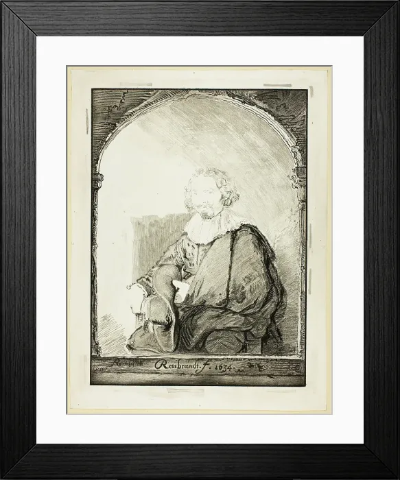 Framed Print : Portrait of a Man in an Arm Chair... published 1821. Creator: Christian Josi Framed Print : Portrait of a Man in an Arm Chair... published 1821. Creator: Christian Josi