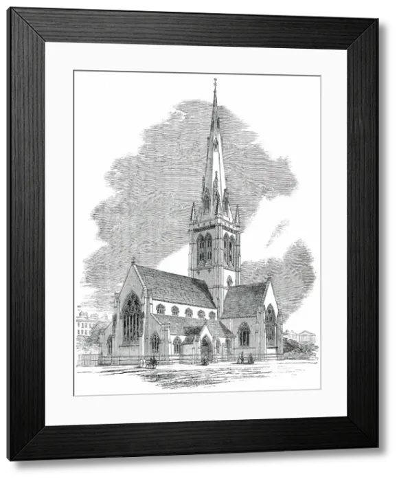 Framed Print : Church of the Holy Trinity, Building at Westminster, 1850. Creator: Unknown