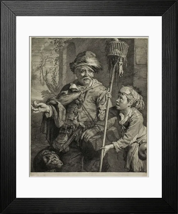 Framed Print : The Rat Catcher, n.d. Creator: Cornelis de Visscher Framed Print : The Rat Catcher, n.d. Creator: Cornelis de Visscher