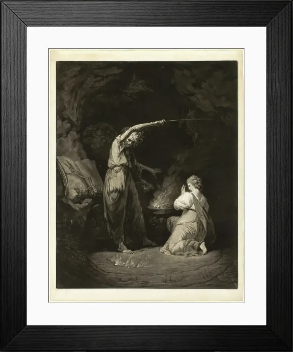 Framed Print : The Witches Cauldron or Incantation, 1772. Creator: John Dixon Framed Print : The Witches Cauldron or Incantation, 1772. Creator: John Dixon