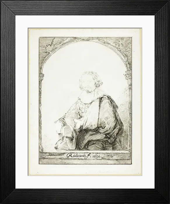 Framed Print : Portrait of a Man in an Arm Chair... published 1821. Creator: Christian Josi Framed Print : Portrait of a Man in an Arm Chair... published 1821. Creator: Christian Josi