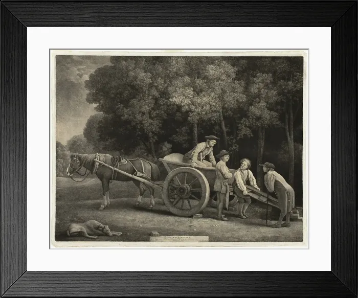 Framed Print : Laborers, January 1, 1789. Creator: George Stubbs Framed Print : Laborers, January 1, 1789. Creator: George Stubbs
