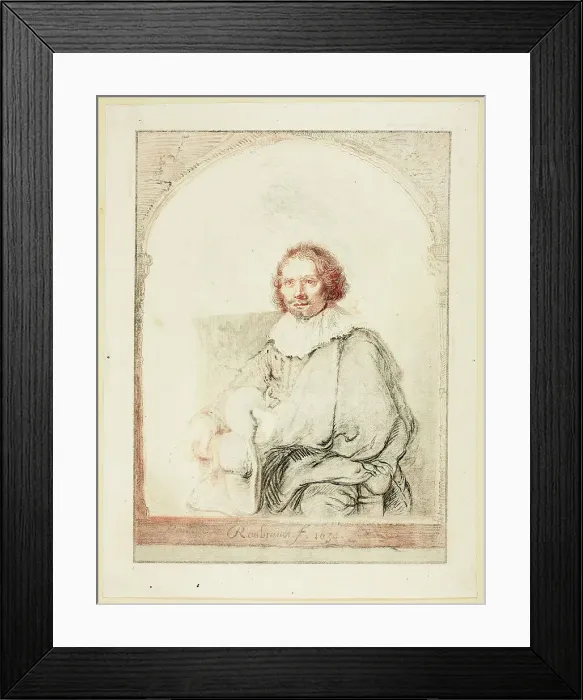 Framed Print : Portrait of a Man in an Arm Chair... published 1821. Creator: Christian Josi Framed Print : Portrait of a Man in an Arm Chair... published 1821. Creator: Christian Josi