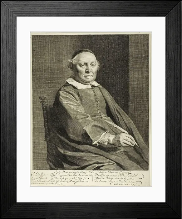 Framed Print : Lieven van Coppenol, n.d. Creator: Cornelis de Visscher Framed Print : Lieven van Coppenol, n.d. Creator: Cornelis de Visscher