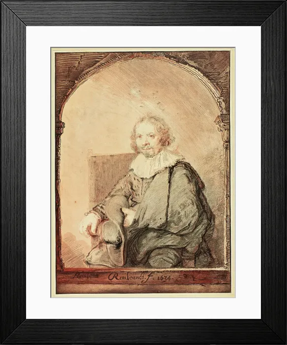 Framed Print : Portrait of a Man in an Arm Chair... published 1821. Creator: Christian Josi Framed Print : Portrait of a Man in an Arm Chair... published 1821. Creator: Christian Josi