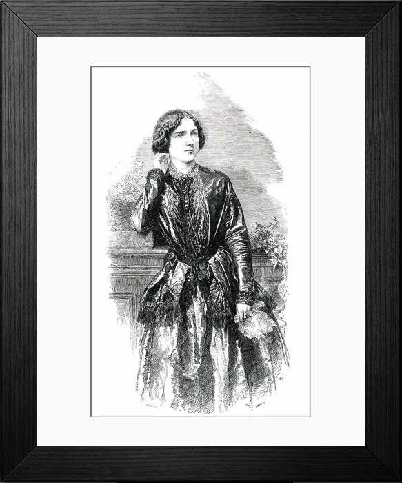 Framed Print : Mdlle. Jenny Lind...before her departure for America... 1850. Creator: Unknown Framed Print : Mdlle. Jenny Lind...before her departure for America... 1850. Creator: Unknown
