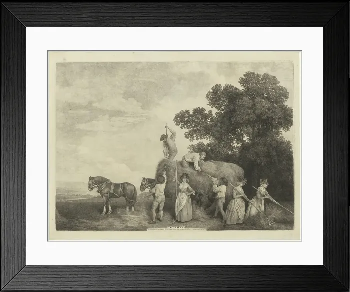 Framed Print : Hay-Makers, 1791. Creator: George Stubbs Framed Print : Hay-Makers, 1791. Creator: George Stubbs