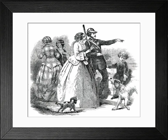 Framed Print : Paris Fashions for October, 1850. Creator: Unknown Framed Print : Paris Fashions for October, 1850. Creator: Unknown