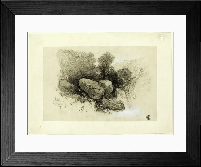 Framed Print : Rocky Scene, n.d. Creator: Henry Bright Framed Print : Rocky Scene, n.d. Creator: Henry Bright