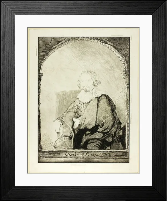 Framed Print : Portrait of a Man in an Arm Chair... published 1821. Creator: Christian Josi Framed Print : Portrait of a Man in an Arm Chair... published 1821. Creator: Christian Josi