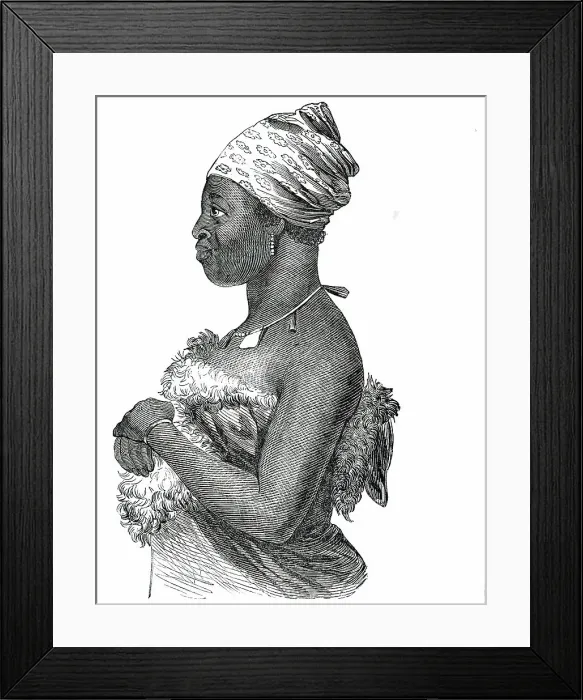 Framed Print : Fingoe Woman, 1850. Creator: Unknown Framed Print : Fingoe Woman, 1850. Creator: Unknown