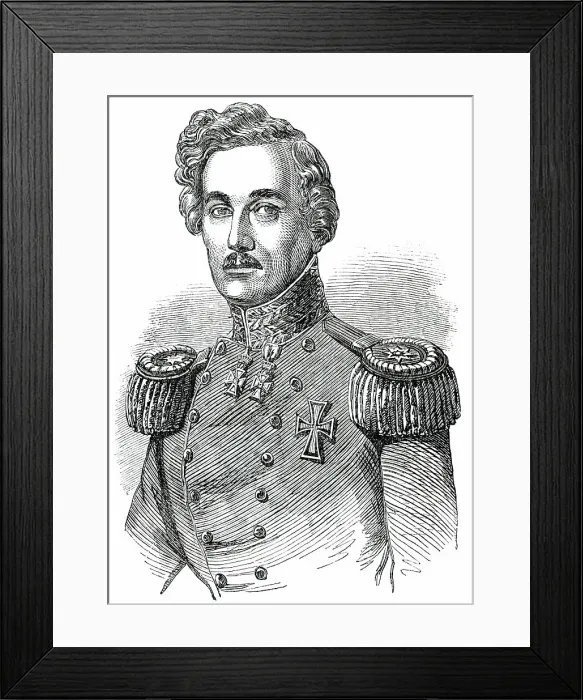 Framed Print : Schleswig-Holstein War - General Krogh, Commander-in-Chief of the Danish Troops, 1850. Creator: Unknown Framed Print : Schleswig-Holstein War - General Krogh, Commander-in-Chief of the Danish Troops, 1850. Creator: Unknown