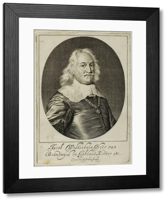 Framed Print : Jacob Westerbaen, n.d. Creator: Cornelis de Visscher Framed Print : Jacob Westerbaen, n.d. Creator: Cornelis de Visscher