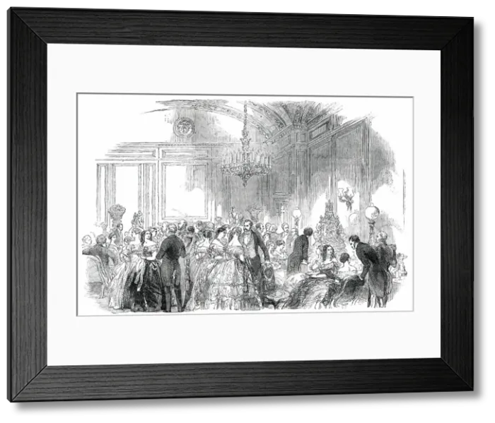 Framed Print : Lady John Russell's Assembly on Wednesday Evening, at Downing-Street - the Refreshment Room, 1850. Creator: Unknown Framed Print : Lady John Russell's Assembly on Wednesday Evening, at Downing-Street - the Refreshment Room, 1850. Creator: Unknown