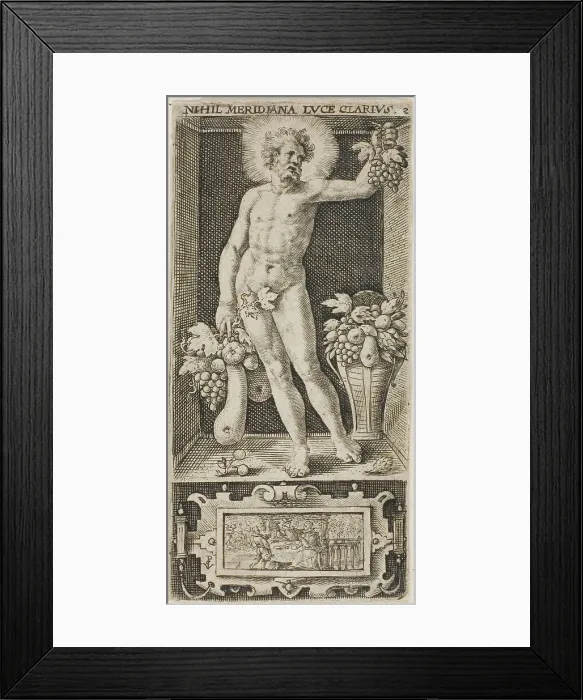 Framed Print : Noon, plate two from The Four Parts of the Day, n.d. Creator: Crispijn de Passe I Framed Print : Noon, plate two from The Four Parts of the Day, n.d. Creator: Crispijn de Passe I