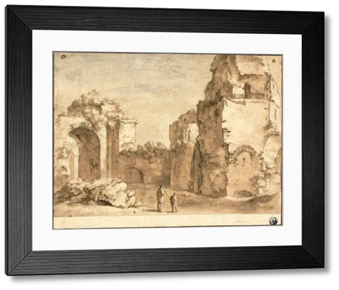 Framed Print : Roman Ruins, n.d. Creator: Unknown Framed Print : Roman Ruins, n.d. Creator: Unknown