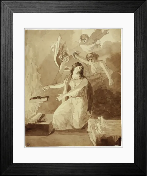 Framed Print : Althaea, 1821 / 22. Creator: Henry Pierce Bone Framed Print : Althaea, 1821 / 22. Creator: Henry Pierce Bone
