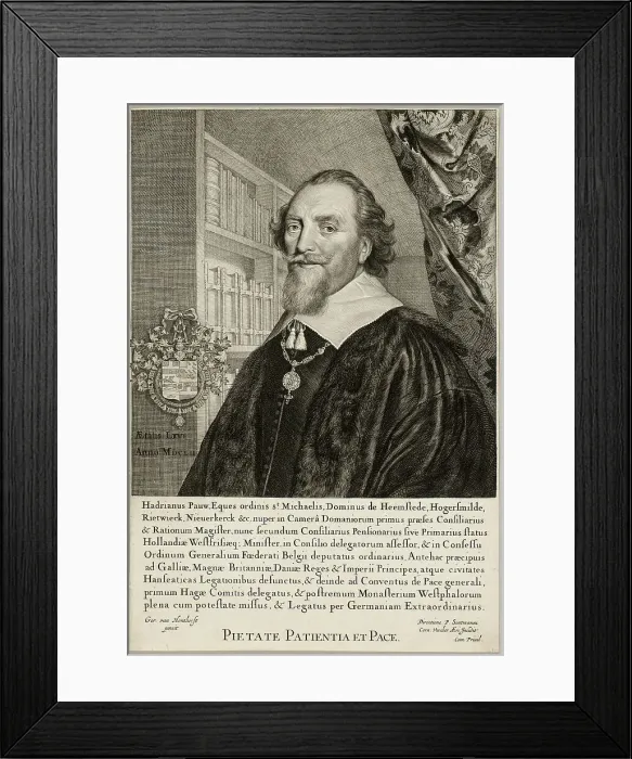 Framed Print : Adriaen Pauw, Lord of Heemstede, 1652. Creator: Cornelis de Visscher Framed Print : Adriaen Pauw, Lord of Heemstede, 1652. Creator: Cornelis de Visscher