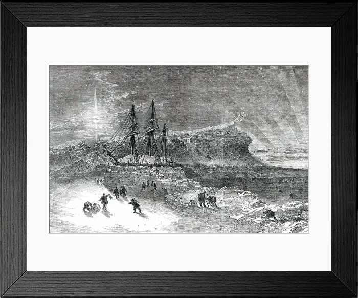 Framed Print : Burford's Panorama of the Polar Regions - The Investigator Snow-Walled in for Winter, 1850. Creator: Smyth. Burford's Panorama of the Polar Regions - The Investigator Snow-Walled in for Winter, 1850. Creator: Smyth Framed Print : Burford's Panorama of the Polar Regions - The Investigator Snow-Walled in for Winter, 1850. Creator: Smyth. Burford's Panorama of the Polar Regions - The Investigator Snow-Walled in for Winter, 1850. Creator: Smyth