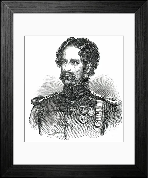 Framed Print : Col. Chatterton, M.P. for Cork, 1850. Creator: Unknown Framed Print : Col. Chatterton, M.P. for Cork, 1850. Creator: Unknown