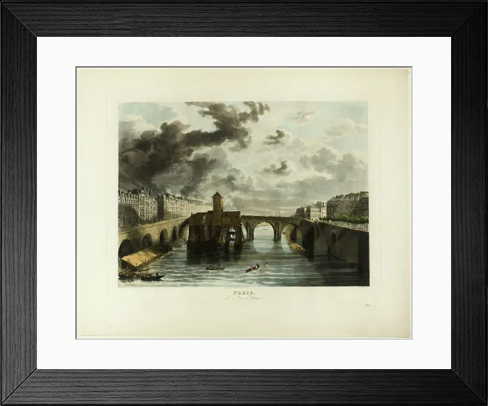 Framed Print : Paris, Le Pont-au-Change, n.d. Creator: John Gendall Framed Print : Paris, Le Pont-au-Change, n.d. Creator: John Gendall