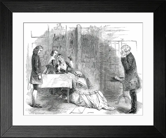 Framed Print : Scene from The Vicar of Wakefield, at the New Strand Theatre, 1850. Creator: Unknown. Scene from The Vicar of Wakefield, at the New Strand Theatre, 1850. Creator: Unknown Framed Print : Scene from The Vicar of Wakefield, at the New Strand Theatre, 1850. Creator: Unknown. Scene from The Vicar of Wakefield, at the New Strand Theatre, 1850. Creator: Unknown