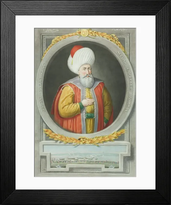 Framed Print : Orkan Kahn, from Portraits of the Emperors of Turkey, 1815. Creator: John Young Framed Print : Orkan Kahn, from Portraits of the Emperors of Turkey, 1815. Creator: John Young