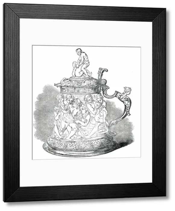 Framed Print : Ivory Tankard, 1850. Creator: Unknown Framed Print : Ivory Tankard, 1850. Creator: Unknown