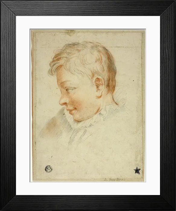 Framed Print : Profile Portrait of Boy, n.d. Creator: Daniel Mytens Framed Print : Profile Portrait of Boy, n.d. Creator: Daniel Mytens