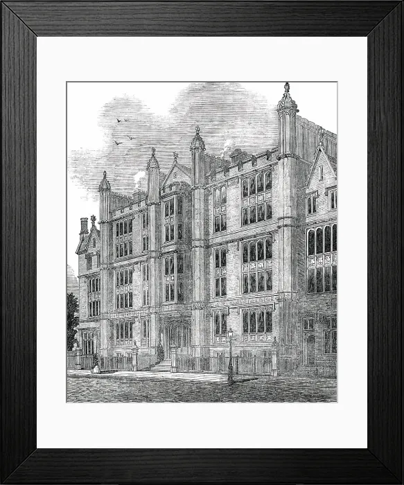 Framed Print : University Hall, Gordon-Square, 1850. Creator: Unknown Framed Print : University Hall, Gordon-Square, 1850. Creator: Unknown