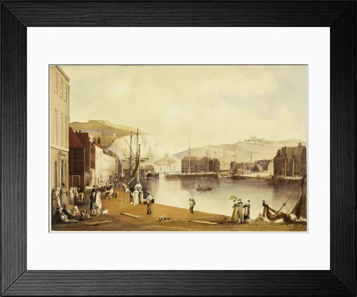 Framed Print : Dover Harbor, c. 1820. Creator: John Gendall Framed Print : Dover Harbor, c. 1820. Creator: John Gendall