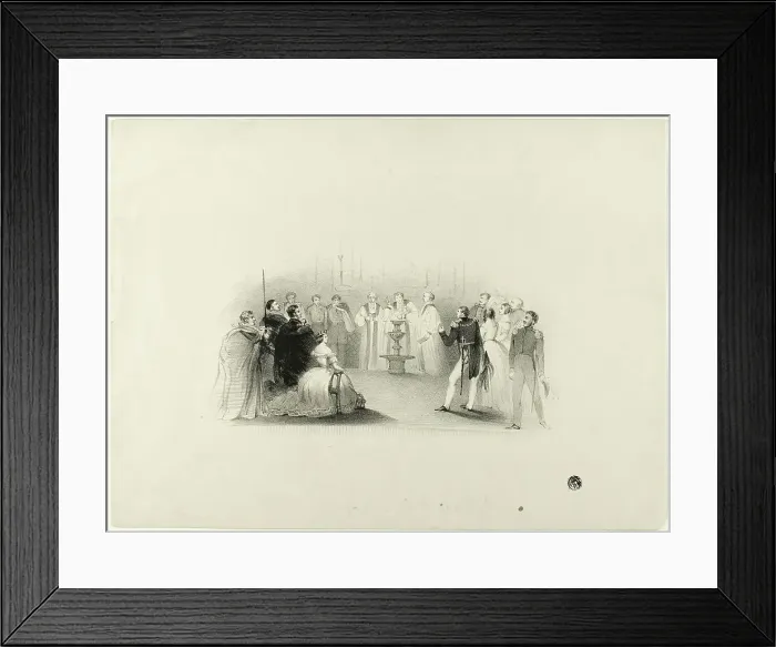 Framed Print : Christening of Edward VII, n.d. Creator: John Hayter Framed Print : Christening of Edward VII, n.d. Creator: John Hayter
