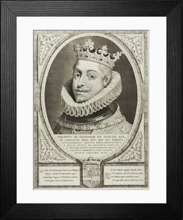 Framed Print : Philip III, King of Spain, n.d. Creator: Cornelis de Visscher Framed Print : Philip III, King of Spain, n.d. Creator: Cornelis de Visscher