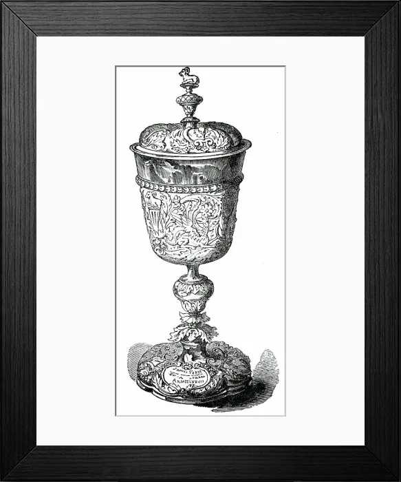 Framed Print : Clothworkers Company's Cup (Pepys's), 1850. Creator: Unknown Framed Print : Clothworkers Company's Cup (Pepys's), 1850. Creator: Unknown