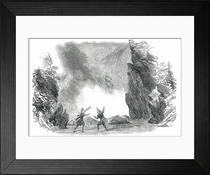 Framed Print : Scene from the Devil's Ring, at Drury-Lane Theatre, 1850. Creator: Unknown. Scene from the Devil's Ring, at Drury-Lane Theatre, 1850. Creator: Unknown Framed Print : Scene from the Devil's Ring, at Drury-Lane Theatre, 1850. Creator: Unknown. Scene from the Devil's Ring, at Drury-Lane Theatre, 1850. Creator: Unknown