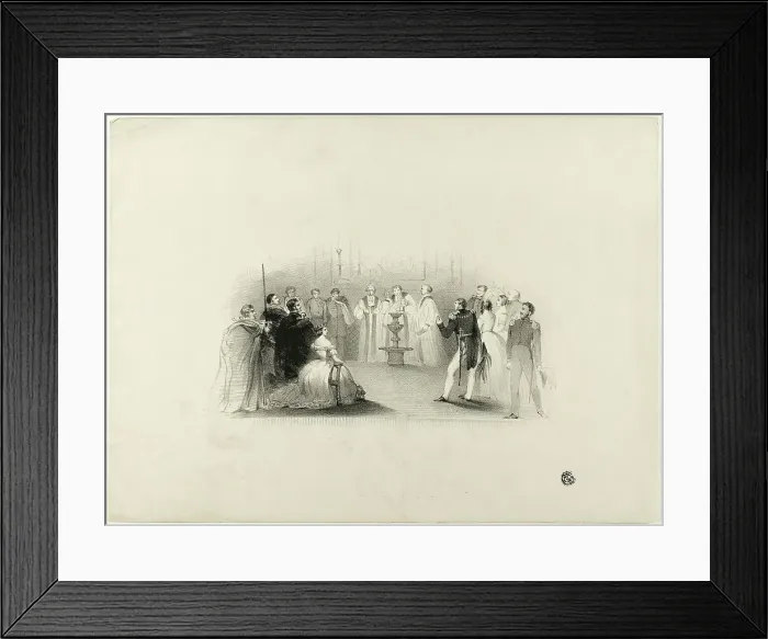 Framed Print : Christening of Edward VII, n.d. Creator: John Hayter Framed Print : Christening of Edward VII, n.d. Creator: John Hayter