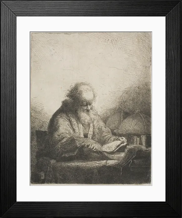 Framed Print : The Philosopher, n.d. Creator: Ferdinand Bol Framed Print : The Philosopher, n.d. Creator: Ferdinand Bol