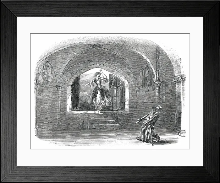 Framed Print : Scene from Ivanhoe, at the Haymarket Theatre, 1850. Creator: Unknown. Scene from Ivanhoe, at the Haymarket Theatre, 1850. Creator: Unknown Framed Print : Scene from Ivanhoe, at the Haymarket Theatre, 1850. Creator: Unknown. Scene from Ivanhoe, at the Haymarket Theatre, 1850. Creator: Unknown