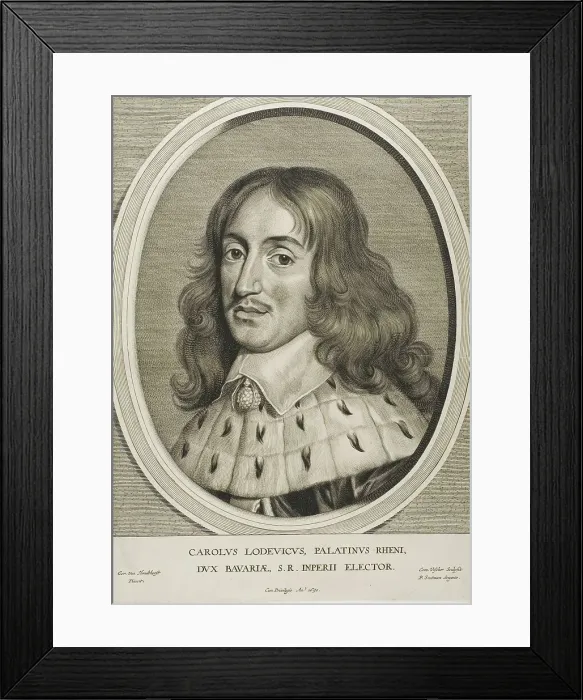 Framed Print : Duke Charles Louis of the Palatinate, n.d. Creator: Cornelis de Visscher Framed Print : Duke Charles Louis of the Palatinate, n.d. Creator: Cornelis de Visscher