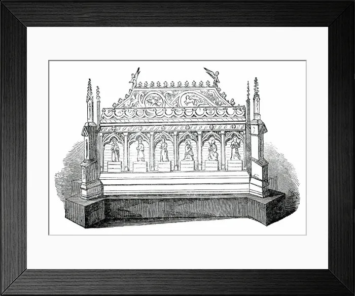 Framed Print : Silver-Gilt Shrine, 1850. Creator: Unknown Framed Print : Silver-Gilt Shrine, 1850. Creator: Unknown