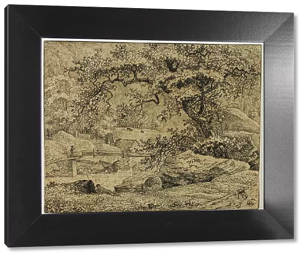 Landscape with Figure Resting Under Tree by Stream, n.d. Creator: Jacob van Ruisdael
