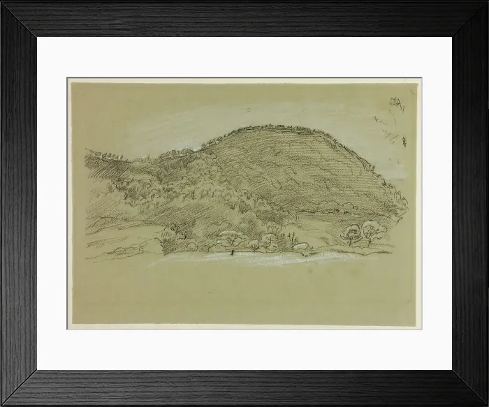 Framed Print : Walking Through the Fields, July 25, 1868. Creator: John Linnell Framed Print : Walking Through the Fields, July 25, 1868. Creator: John Linnell