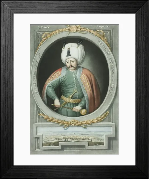 Framed Print : Selim Kahn I, from Portraits of the Emperors of Turkey, 1815. Creator: John Young Framed Print : Selim Kahn I, from Portraits of the Emperors of Turkey, 1815. Creator: John Young