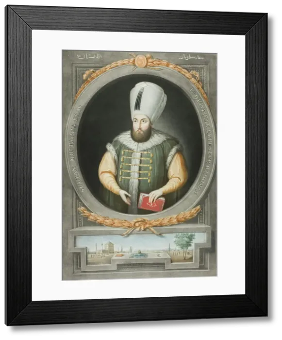 Framed Print : Mustapha Kahn, from Portraits of the Emperors of Turkey, 1815. Creator: John Young Framed Print : Mustapha Kahn, from Portraits of the Emperors of Turkey, 1815. Creator: John Young
