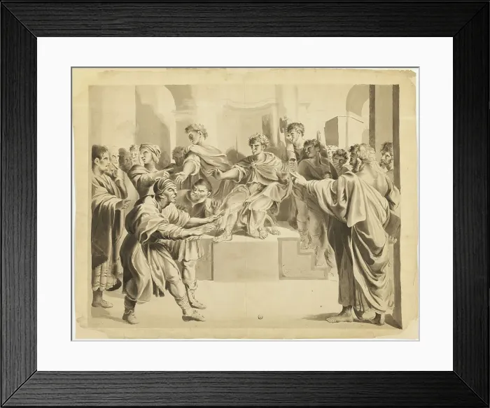 Framed Print : Blinding of Elymas, c. 1807. Creator: John Constable Framed Print : Blinding of Elymas, c. 1807. Creator: John Constable